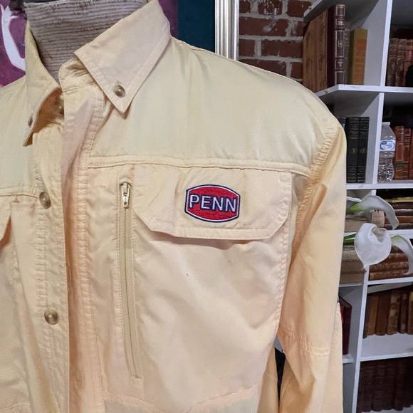 Berkley Long Sleeve Performance Tech Fishing Shirt M Mens Oatmeal Poly - Picture 2 of 8